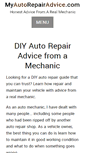 Mobile Screenshot of myautorepairadvice.com