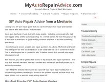 Tablet Screenshot of myautorepairadvice.com